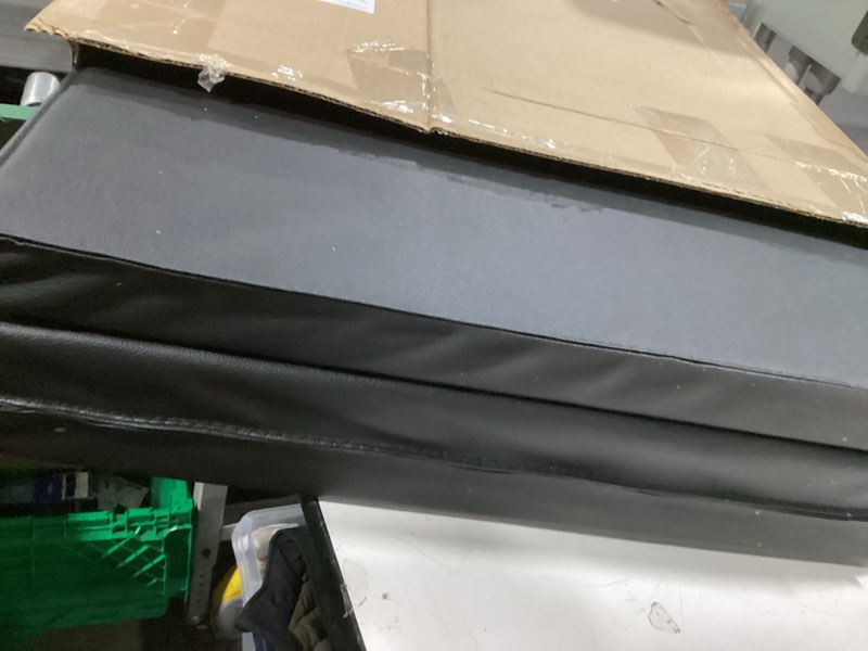 Condition photo showing Good Condition for Fitvids Folding Exercise Gymnastics Mat for Tumbling, 2'x6'x2" Gym Workout Mat with Carrying Handles High-Density Anti-Tear Portable Fitness Aerobics Mats for Home Gym Yoga Pilates MMA Core Training Black