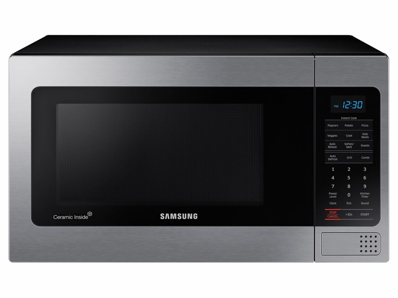 1.1 cu. ft Countertop Microwave with Grilling Element in Stainless Steel