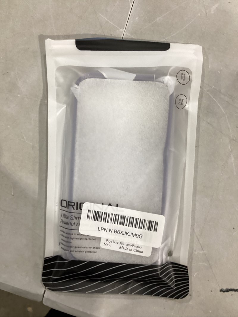 Condition photo showing New/Like New for 360° rotatable magnetic stand for iphone 14 pro case compatible with mag-safe 16ft military drop protection, anti-scratch/fingerprint shockproof iphone 14 pro phone case(matte-purple) for iphone 14 pro matte-purple