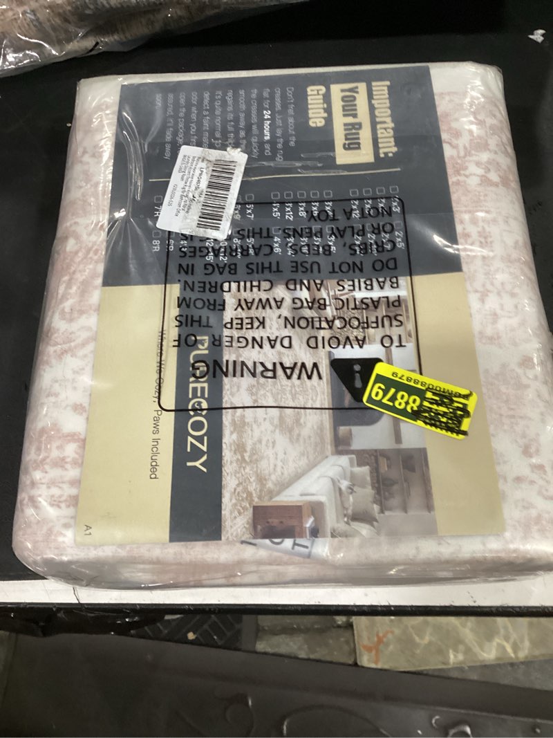 Condition photo showing New/Like New for purecozy brown 2x3 area rug entryway washable vintage carpet door mat small indoor non slip soft low pile thin stain resistant distressed accent throw rug for kitchen bathroom entrance bedroom 2' x 3' (rectangular) neutral brown