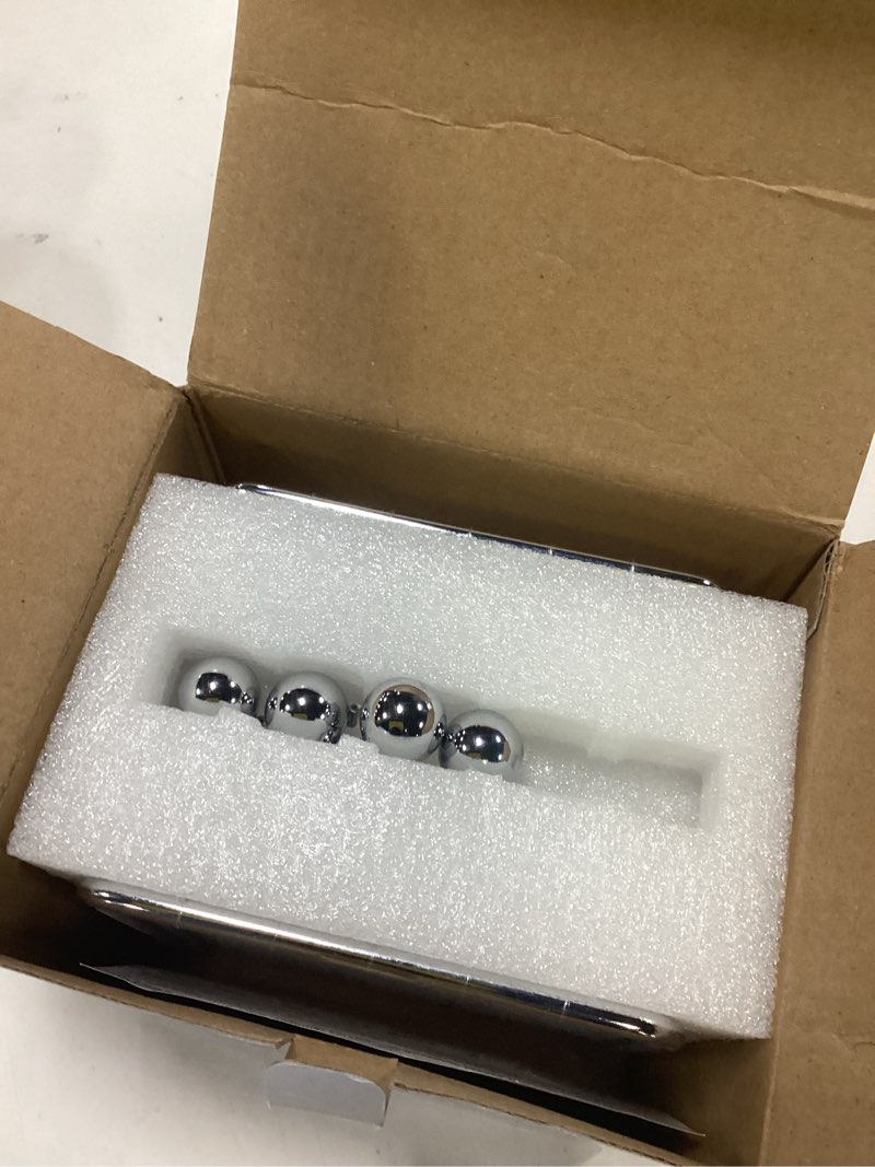 Condition photo showing As Is for Smilesorg Newton's Cradle Balance Balls Fascinating Physics Gadget for Home and Office 5 Beads
