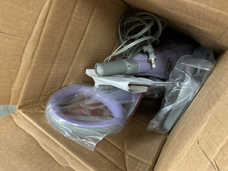 Condition photo showing As Is for Shark Steam Pocket Mop with 2 Washable Double-sided Pads, Steam Sanitization, Swivel Steering, Lightweight, Steam Cleaner for Sealed Hard Floors, Hardwood, Marble, Tile, Purple, S3501 Steam Pocket Essentials