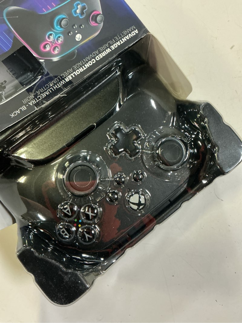 Condition photo showing Good Condition for powera advantage wired controller for xbox series x|s with lumectra - black, gamepad, wired video game controller, gaming controller, works with xbox one and windows 10/11, officially licensed black/led single