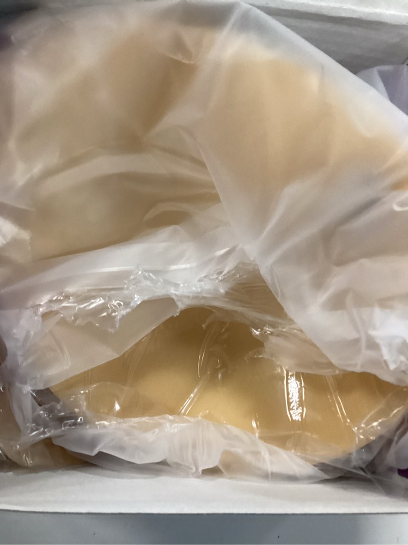 Condition photo showing New/Like New for invisible strapless sticky bra push up for women, ultra adhesive bra for backless dress, cleavage bra lift novelty bras (b cup, light beige) light beige 32-36b