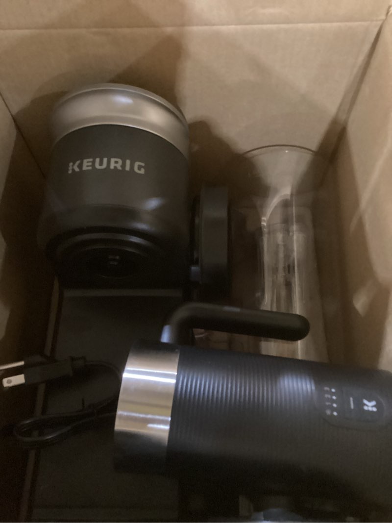 Condition photo showing As Is for Keurig K-Cafe SMART Single Serve K-Cup Pod Coffee Maker, Black
