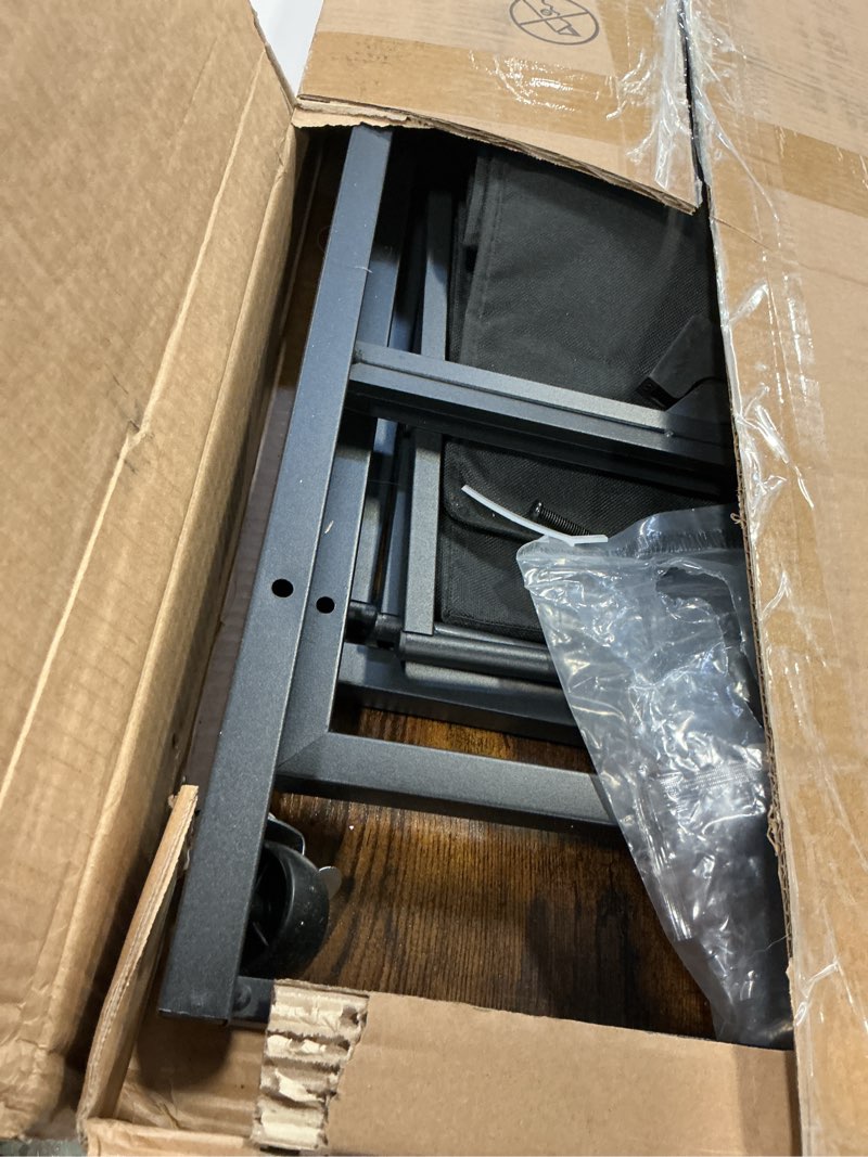 Condition photo showing As Is for (Incomplete) HOOBRO Laundry Sorter 4 Sections, Laundry Hamper with Wheels, 4 × 10.5 Gal (39.8L), Rolling Laundry Basket, Pull-Out and Removable Oxford Fabric Laundry Bags, Rustic Brown and Black BF04XY01 Rustic Brown + Black