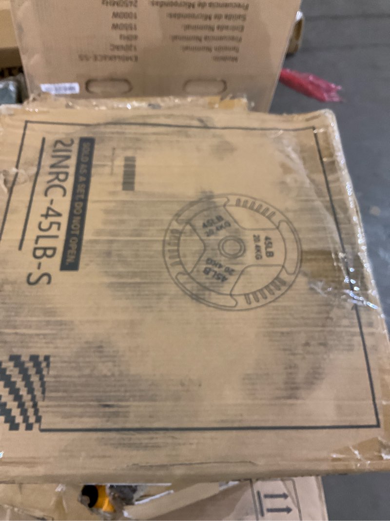 Condition photo showing As Is for Fitvids Olympic 2-Inch Cast Iron Barbell Set, Style #1