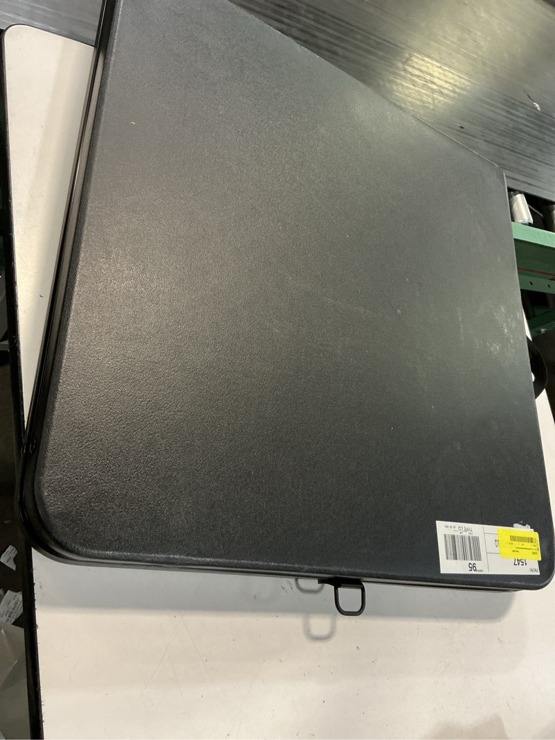Condition photo showing Good Condition for mainstays 4 foot fold-in-half adjustable folding table, rich black