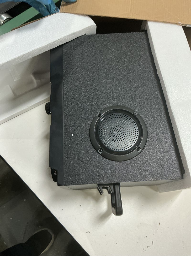 Condition photo showing Good Condition for 60w (80w peak) portable bluetooth speaker with double subwoofer heavy bass, bluetooth 5.0 wireless 100ft outdoor speaker, support fm radio, led colorful lights, stereo sound, for home, party, travel
