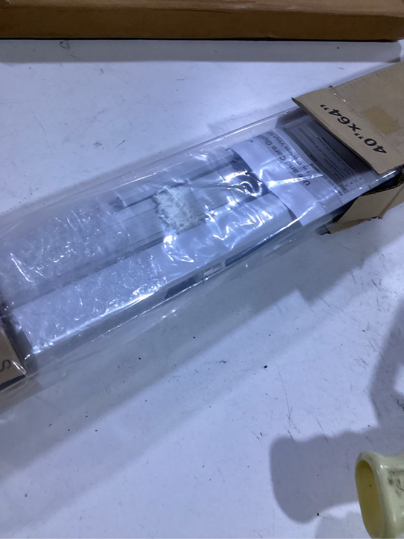 Condition photo showing Good Condition for lazblinds cordless white 1" room darkening vinyl mini blinds, 40" w x 64" h horizontal window blinds for home, cordless shades for indoor windows white 40"w x 64"h