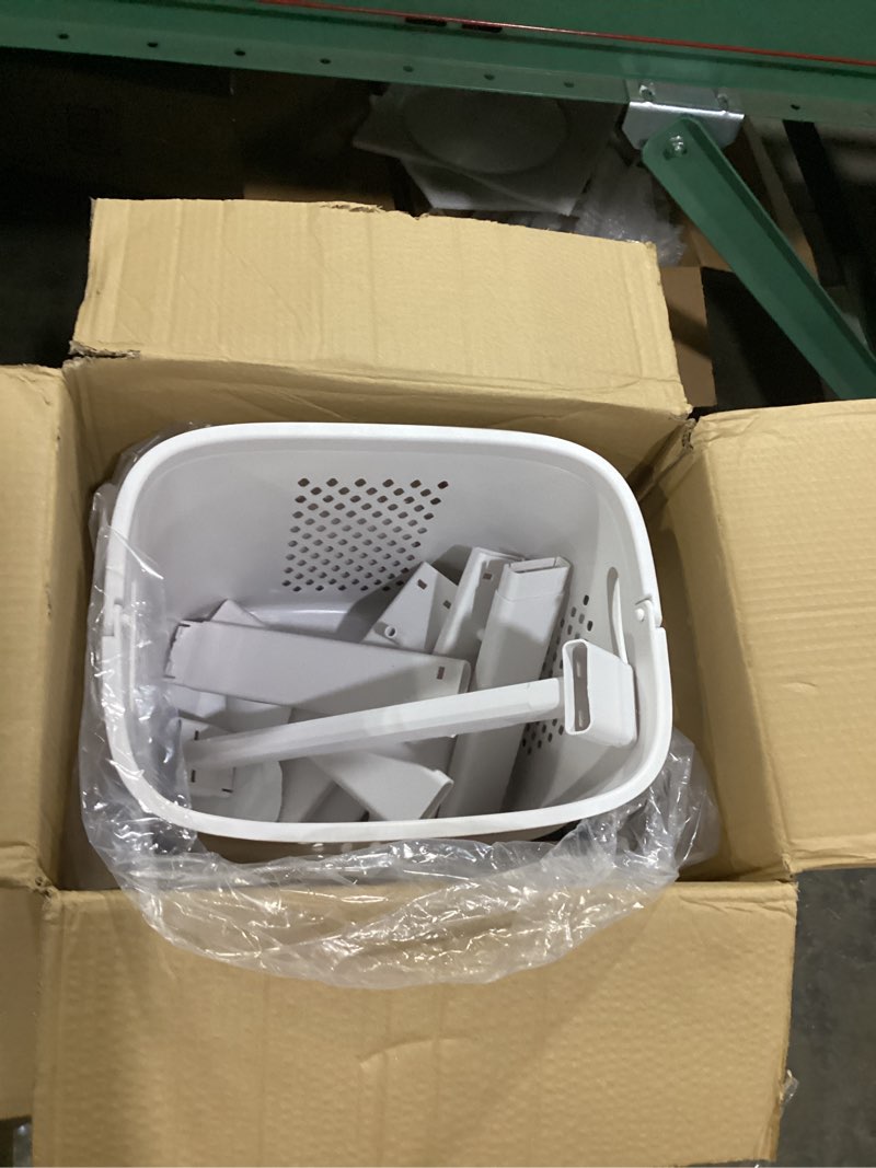 Condition photo showing New/Like New for Manskskim Bathroom Laundry Basket 3 Layer Clothes Storage Basket Household Kitchen Shelf Fruit Stand Bathroom Simple Storage Shelf with Wheels