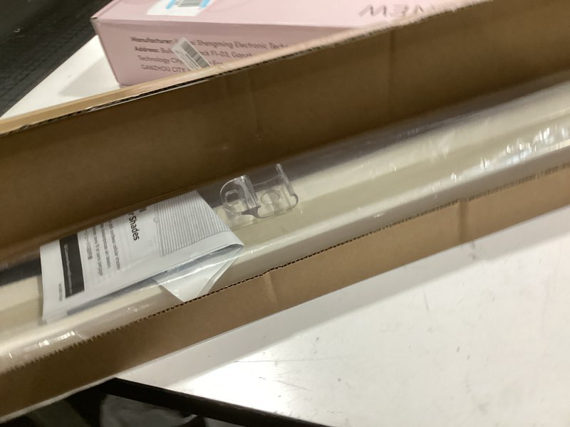 Condition photo showing Good Condition for LazBlinds Cordless Cellular Shades, No Tools No Drill Light Filtering Honeycomb Shades Pleated Blinds for Windows, 28'' W x 48'' H, Cream Light Filtering-cream 28'' W x 48'' H