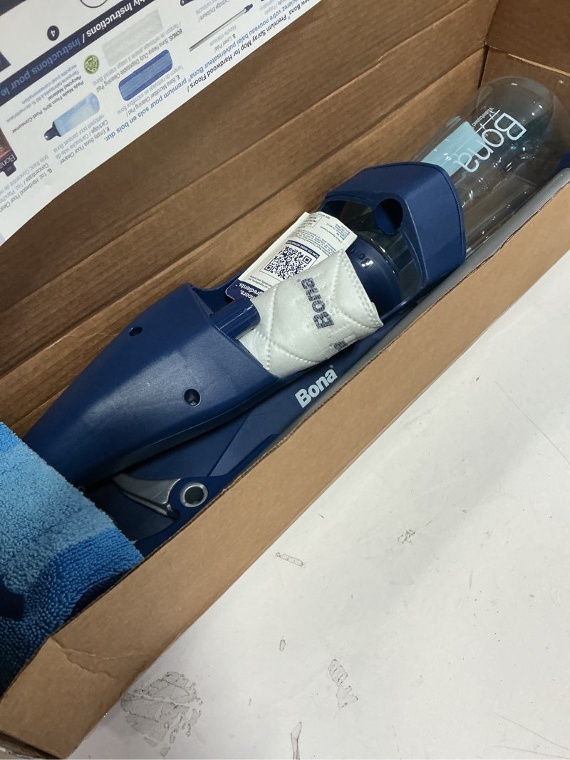 Condition photo showing Good Condition for Bona Hardwood Floor Premium Spray Mop - Includes Wood Floor Cleaning Concentrate and Machine Washable Microfiber Cleaning Pad - Dual Zone Cleaning Design for Faster Cleanup Hardwood - Concentrate