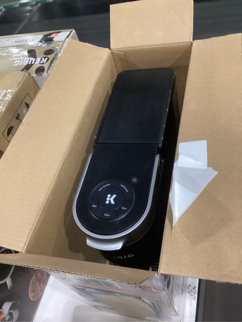 Condition photo showing Good Condition for Product not tested Keurig K-Slim Single Serve K-Cup Pod Coffee Maker, Multistream Technology, 3 Brew Sizes, Slim and Sleek Design, 46oz Removable Reservoir, Black