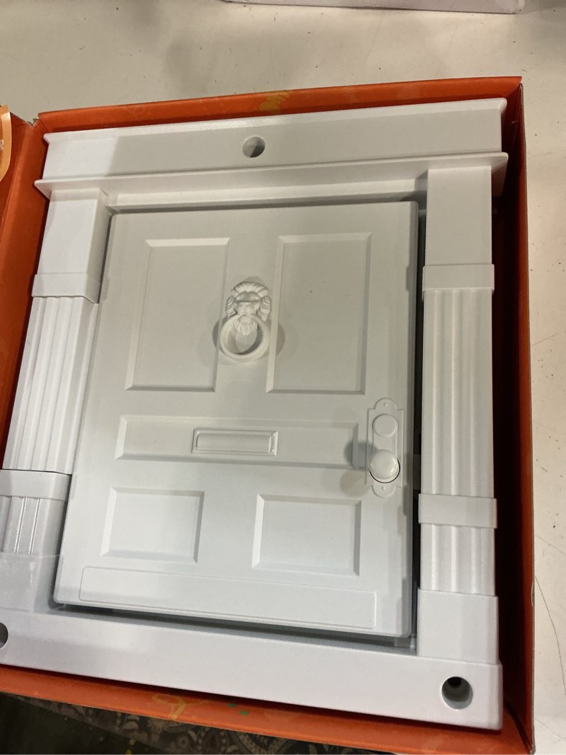 Condition photo showing New/Like New for beacon hill® interior cat door - durable indoor cat door for tall cats or dogs, no flaps, stylish and easy diy pet door, spacious large kitty door for cats up to 20 lbs, by purrfect portal white