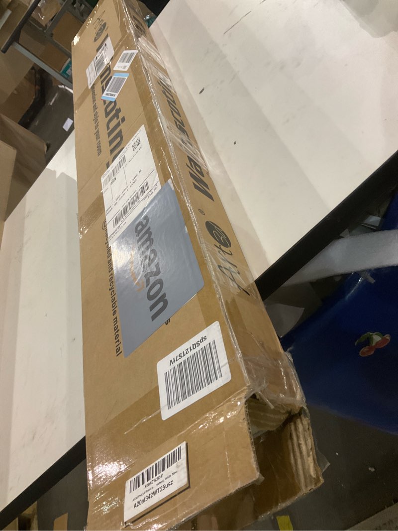 Condition photo showing As Is for Art3d Precut Board and Batten Wainscoting Panel Kit Covers 10Ft. - Paintable Molding Trim Slat with Edge Strip, Ready to Assemble Accent Wall Decor for Living Room Dining Room Hallway, White White - Style 3