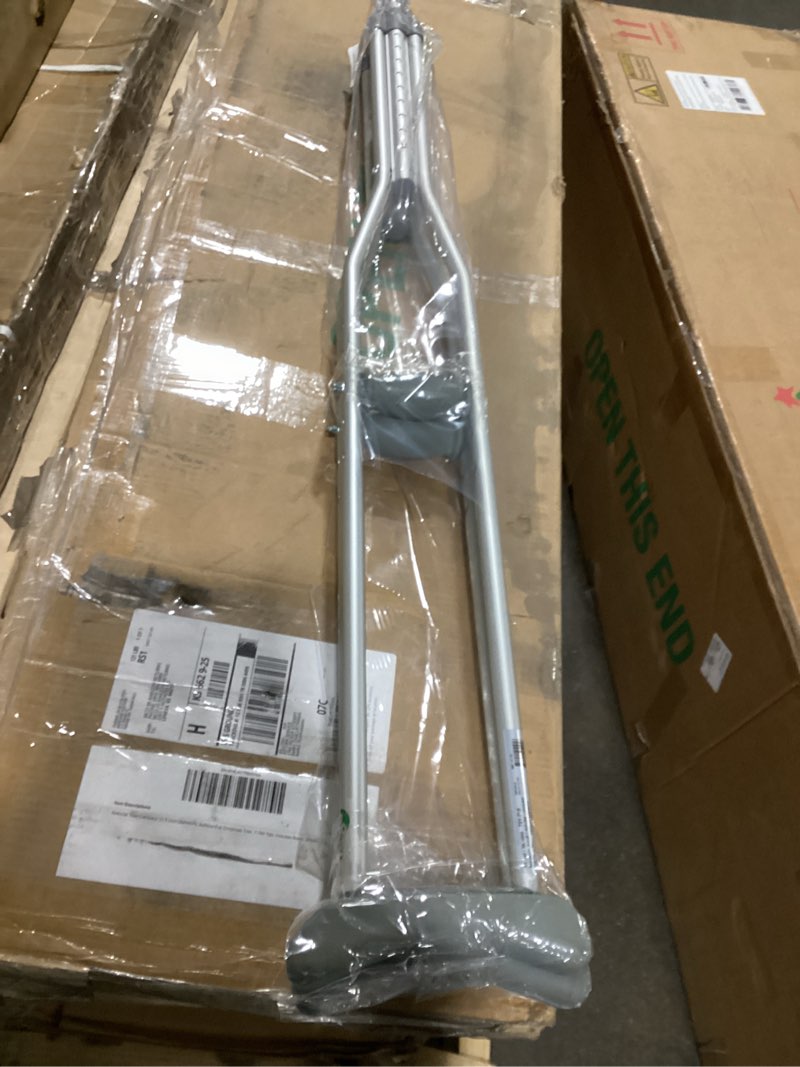 Condition photo showing As Is for Hugo Mobility Adjustable Crutches for Walking, Tall Adult Walking Crutches, Comfortable Lightweight Crutches with Underarm Pad and Hand Grip