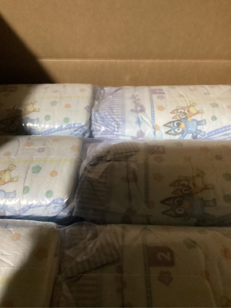 Condition photo showing Good Condition for Luvs Size 2 Baby Diapers, Platinum Protection Bluey Diapers for Day & Night, Size 2, 264 Count (Packaging May Vary) Size 2 264