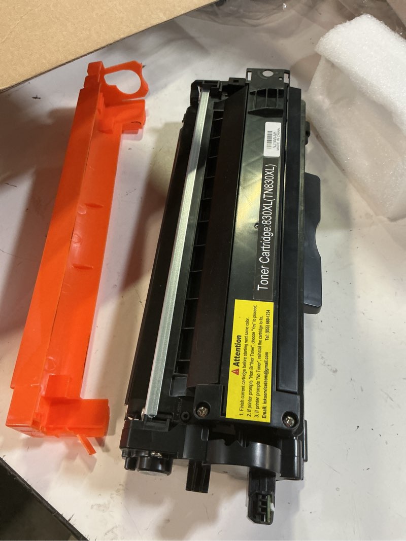 Condition photo showing As Is for tn830xl toner cartridge black 2-pack high yield replacement for brother tn830xl tn830 xl compatible for hl-l2460dw hl-l2405w hl-l2480dw mfc-l2820dw dcp-l2640dw mfc-l2900dw hl-l2400d laser printer ink