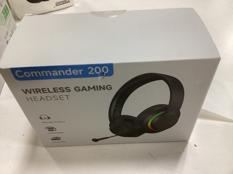 Condition photo showing New/Like New for Wireless Gaming Headset for PS5, Foldable 2.4GHz Gaming Headphones for PS5, PS4, Switch, PC, Bluetooth 5.4 Gaming Headset with 45H Battery, Noise Canceling Mic, USB-C, RGB Lights - Black