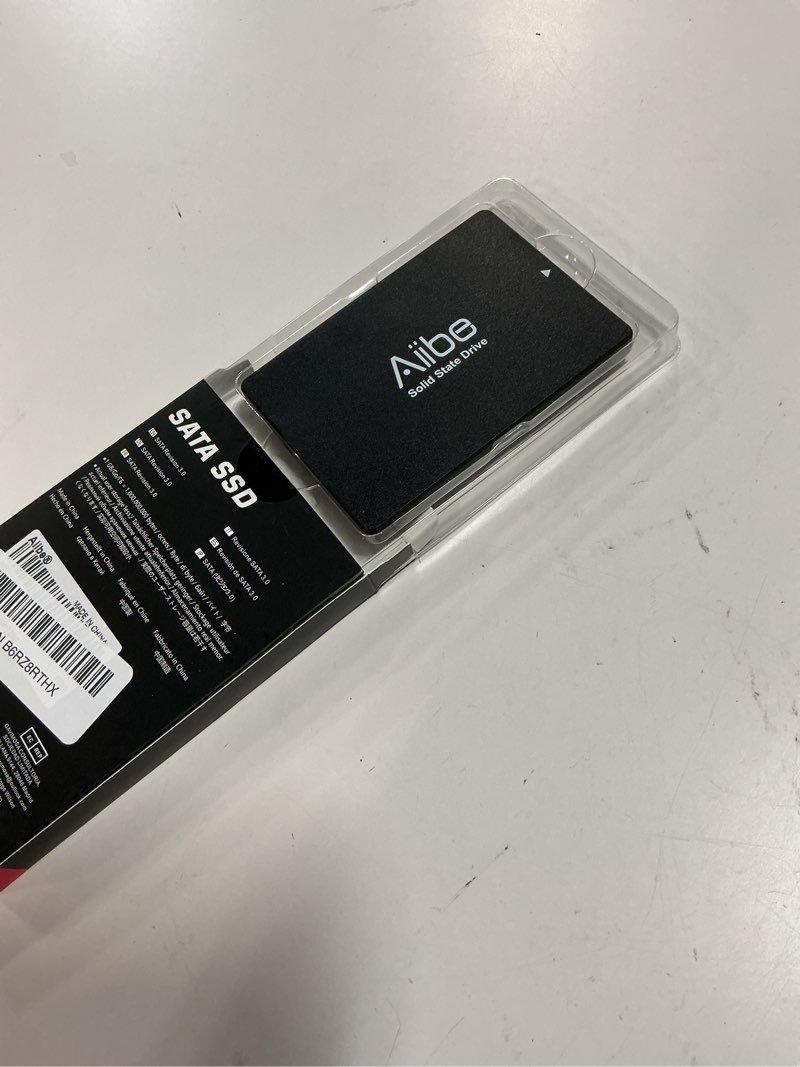 Condition photo showing New/Like New for aiibe 128gb internal solid state drive sata iii ssd 128gb 2.5” ssd drive internal up to 450mb/s for computer laptop (black) 128g x12