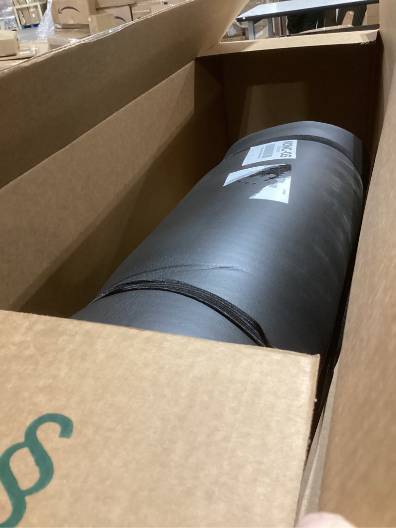 Condition photo showing As Is for amazon basics extra thick exercise yoga mat with carrying strap black 1/2 inch