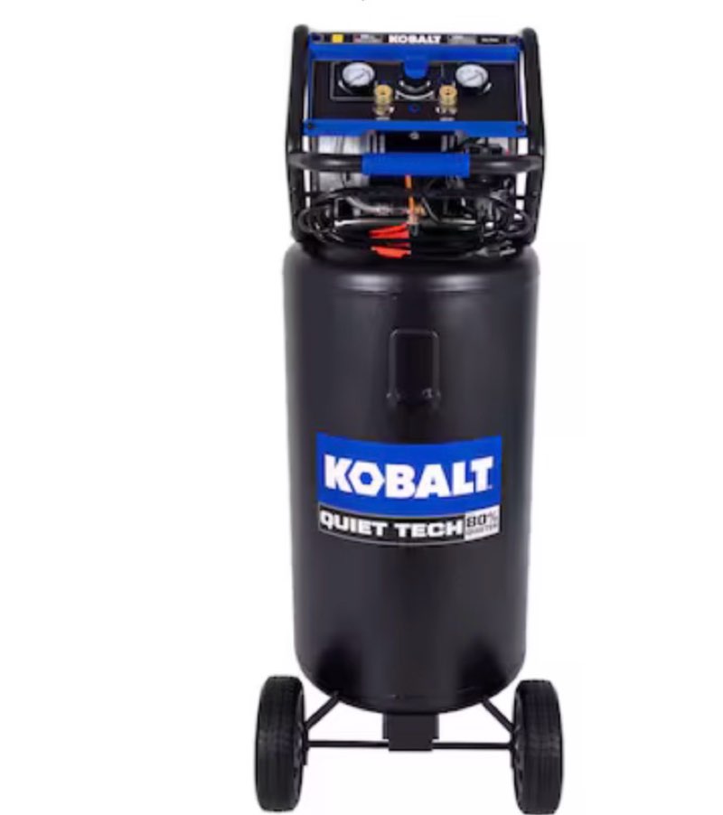 Kobalt QUIET TECH 26-Gallon Portable Electric 150 PSI Vertical Air Compressor