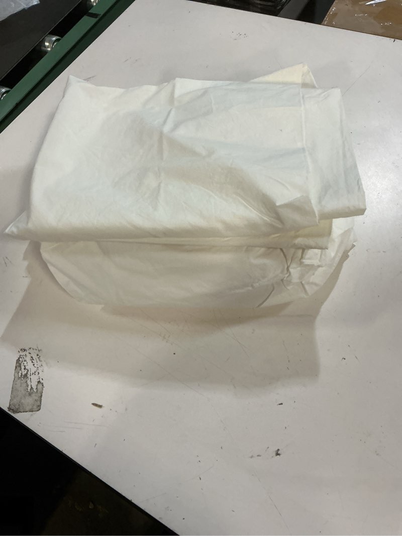 Condition photo showing Good Condition for quince european linen sheet set size standard color lvory