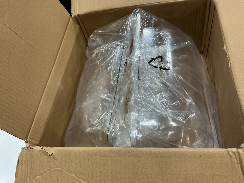 Condition photo showing Good Condition for 2 Pcs Clear Chafing Dish Cover Half Size Roll Top Bakery Pan Display 1/2 Plastic Chafing Dessert Cake Food Display Cover for Cupcake Exhibition