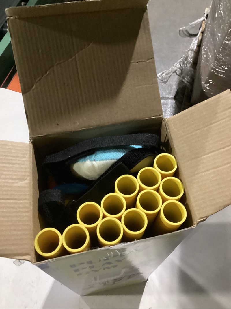 Condition photo showing Good Condition for Dewonch Puppy Play Gym with 8 Hanging Toys, Small Dogs Indoor Jungle Gym, PVC Frame with Bungee Straps Enrichment Activity Center