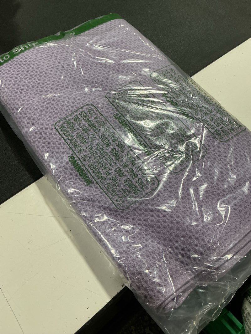 Condition photo showing Good Condition for homaxy 100% cotton waffle weave kitchen dish towels, ultra soft absorbent quick drying cleaning towel, 13 x 28 inches, 4-pack, lavender lavender 13 x 28 - 4 pack