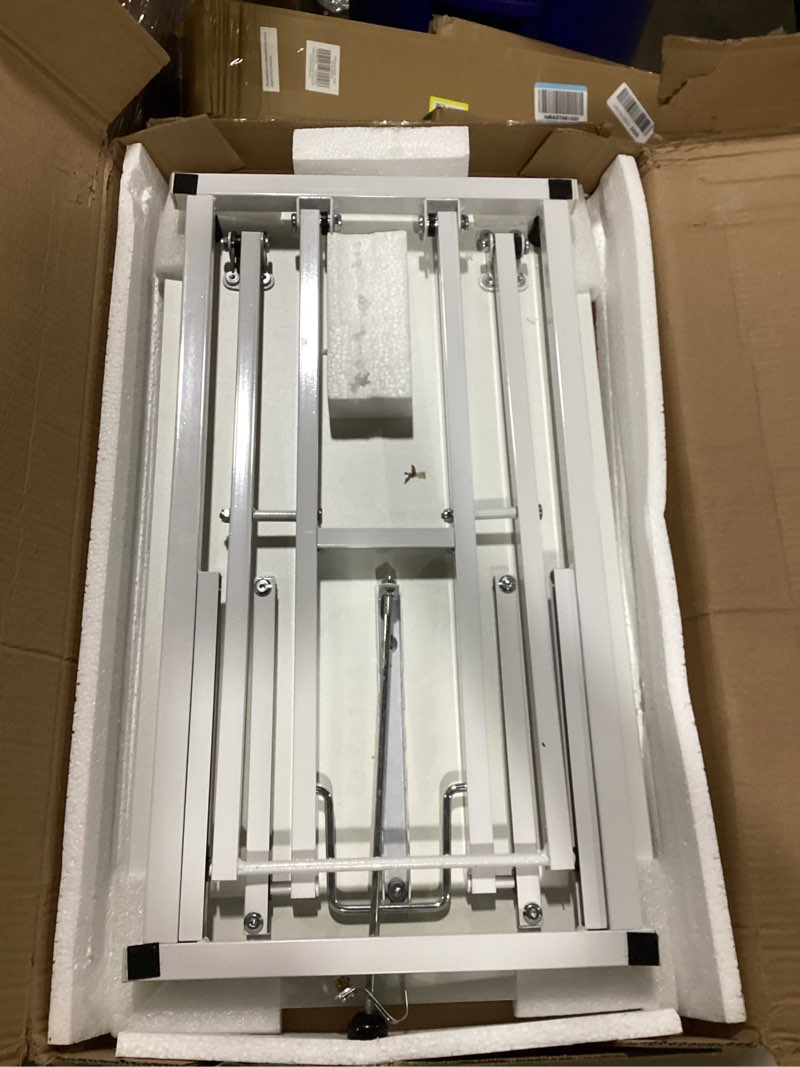 Condition photo showing New/Like New for 24 inch Worker Standing Desk Converter,Adjustable Sit Stand Up Desk Riser,Sit to Stand up Desk Riser Computer Workstation,Desktop Workstation Riser for Home Office Computer Laptop - White