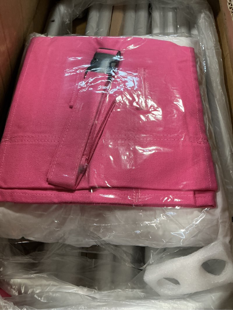 Condition photo showing Good Condition for Baby Swing, Toddler Swing, Baby Swing with Stand, Swing Set for Infant, Outdoor Indoor Swing Set with Canvas Cushion Seat (Pink)