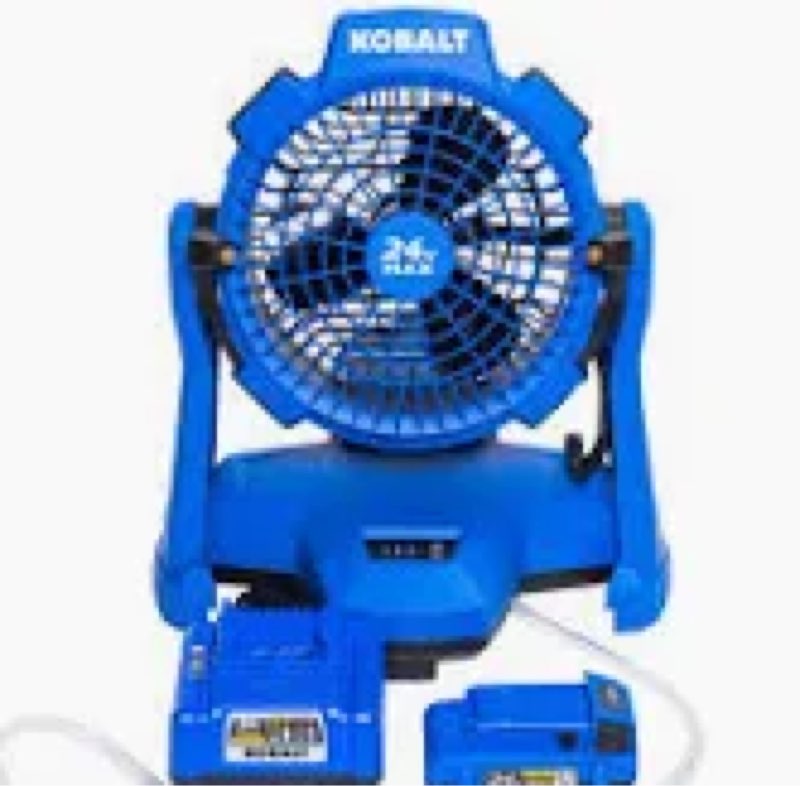 Kobalt 24-V Misting Fan Kit - 800 CFM - 60Â° Fan Head Rotation KMF 1124A-03