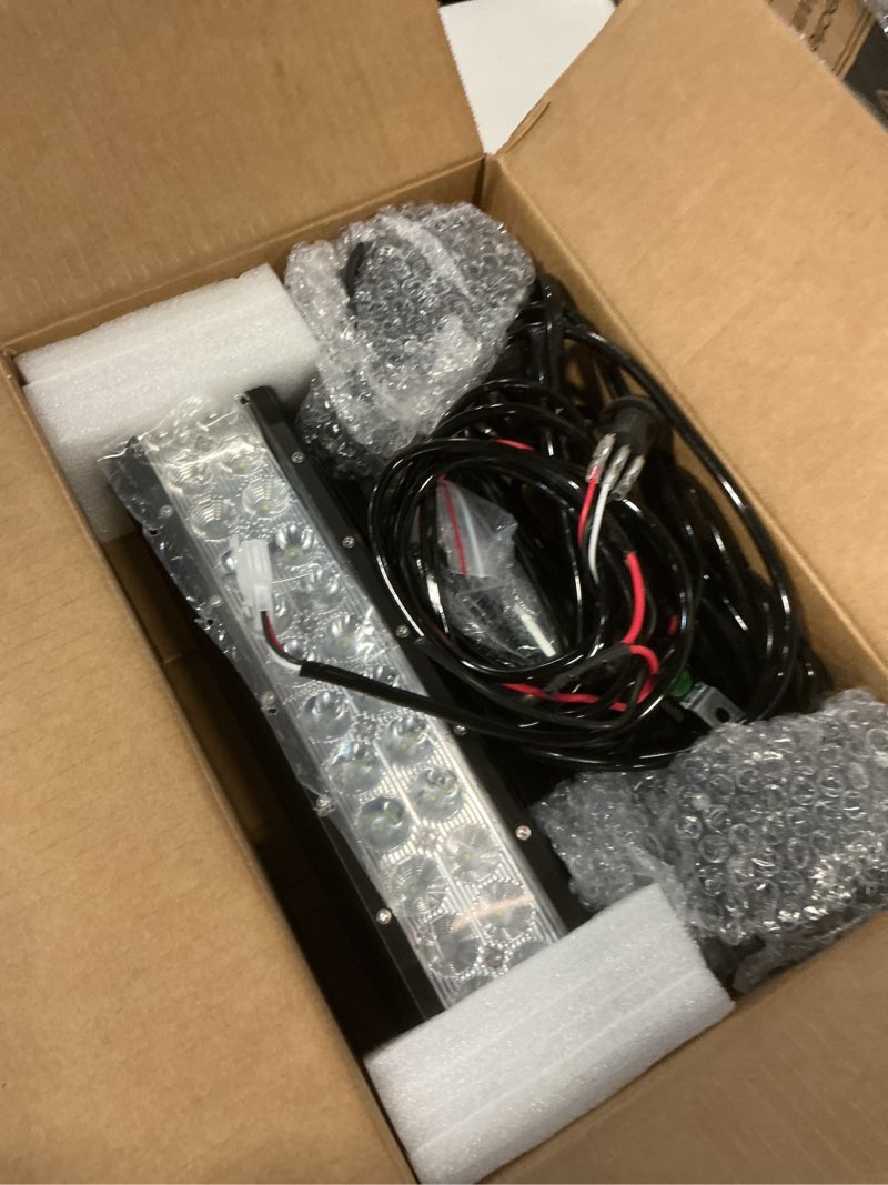 Condition photo showing New/Like New for Nilight 12 Inch 72W Spot Flood Combo Led Light Bar 2Pcs 4Inch 18W Flood LED Pods Fog Lights Off Road with Wiring Harness Kit-3 Leads for Van Camper Car Pickup Golf Cart ATV UTV SUV Truck Boat 4x4 12 Inch 72W Light + 2 Pods + Wiring Harness 12 Inch Light Bar + 2 Pods