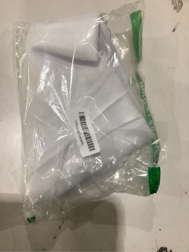 Condition photo showing Good Condition for Smiry Rectangle Table Cloth, Waterproof Anti-Scratch Polyester Tablecloth, Decorative Washable Fabric Table Cover for Dining, Buffet, Parties and Outdoor, 60x84, White 84" x 60" (Rectangular) White 1