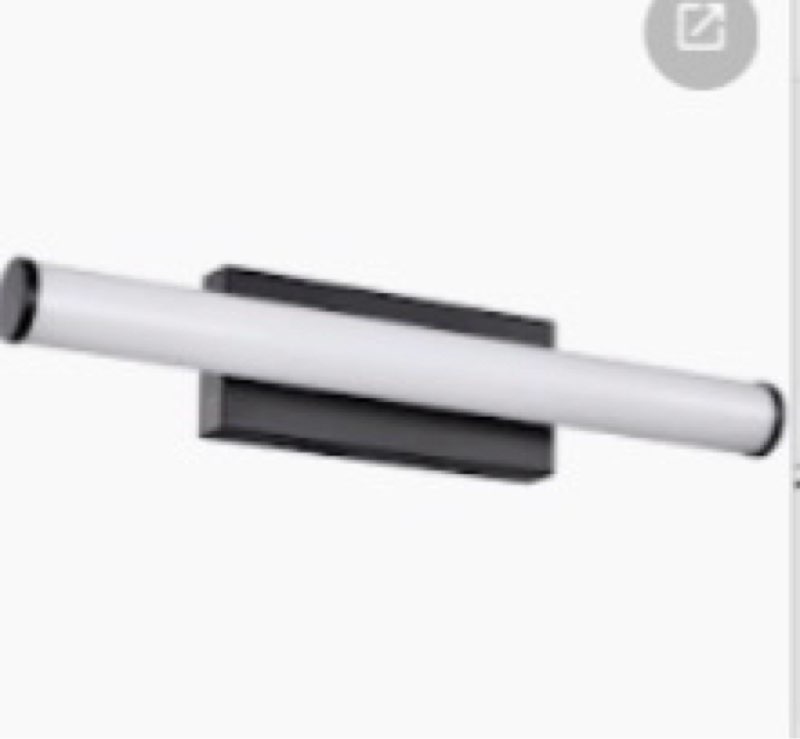 modern bathroom vanity lights -25.2 inch led black bar vanity lighting for bathroom over mirror, 20w (similar to stock photo)