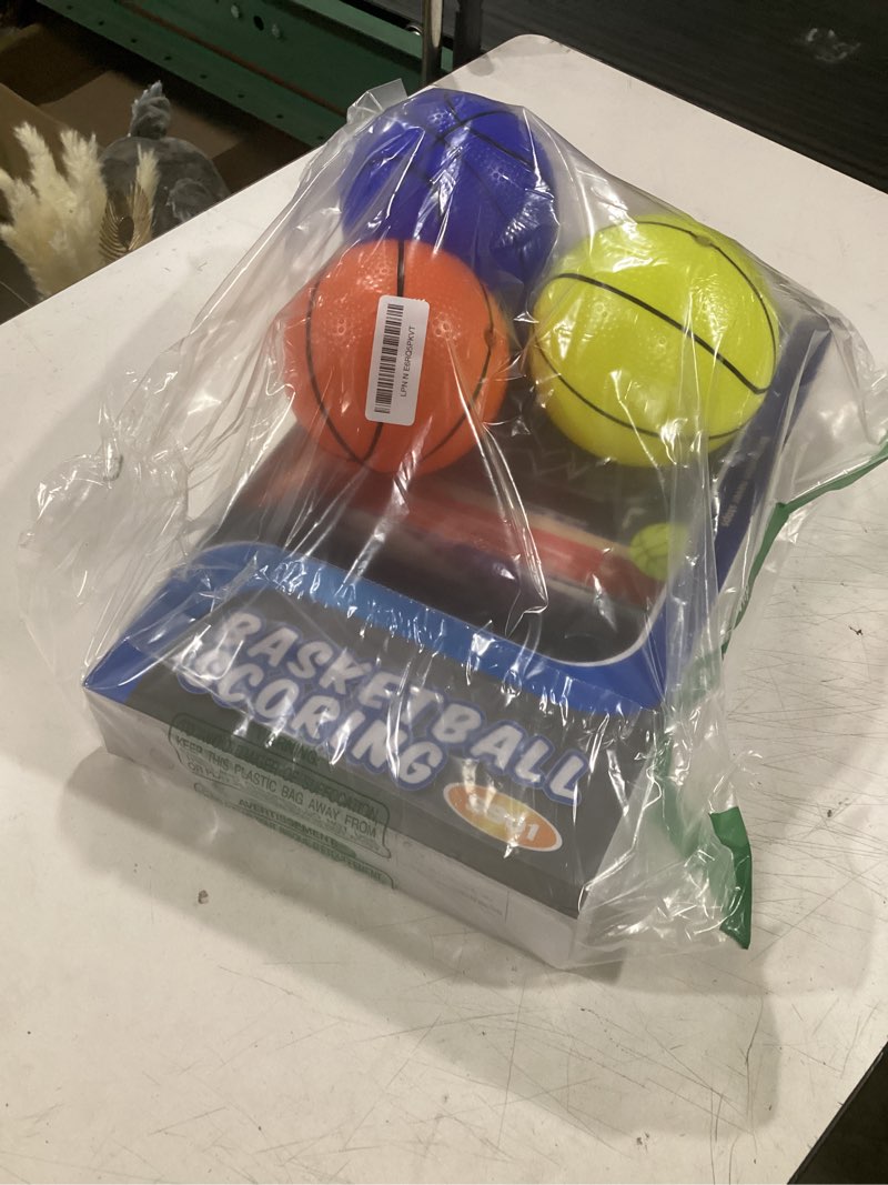 Condition photo showing Good Condition for indoor basketball hoop boys gifts for teens door room basketball hoop mini hoop with scoreboard, 3 balls and batteries basketball toys for 8 9 10 11 12 black basketball hoop & scoreboard