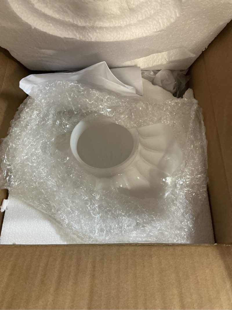 Condition photo showing Good Condition for youngrender black schoolhouse light fixture ceiling, 9 inch hallway semi flush mount ceiling lighting, white milk glass ceiling lights mid century for bedroom, kitchen, entryway black - 9" semi-flush mount white milk glass