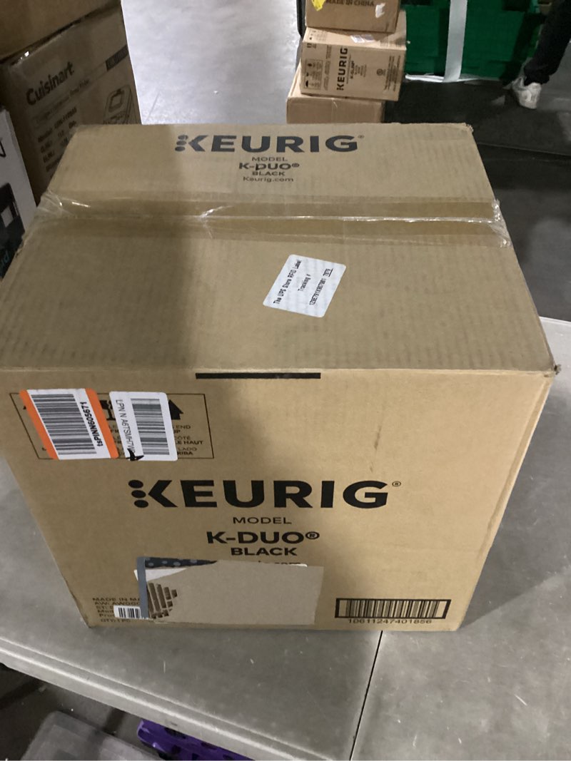 Condition photo showing New/Like New for keurig k-duo hot & iced single serve & carafe coffee maker, multistream technology, 72oz reservoir (gen 2)