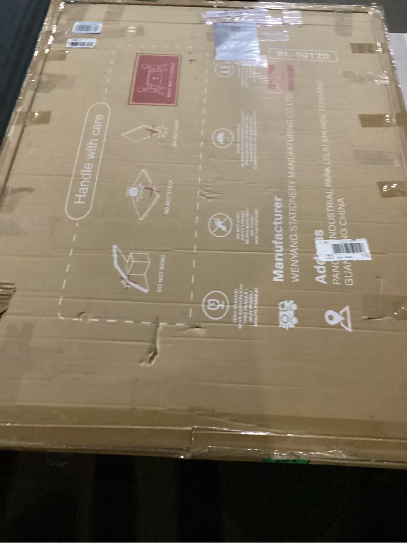 Condition photo showing New/Like New for maxtek Magnetic Glass Dry Erase White Board, 48" x 36" Frameless Glass Board for Wall Mounted, Includes 5 Magnets, 3 Markers and 1 Eraser for Classroom Home, Office Supplies (White) 48"W x 36"H