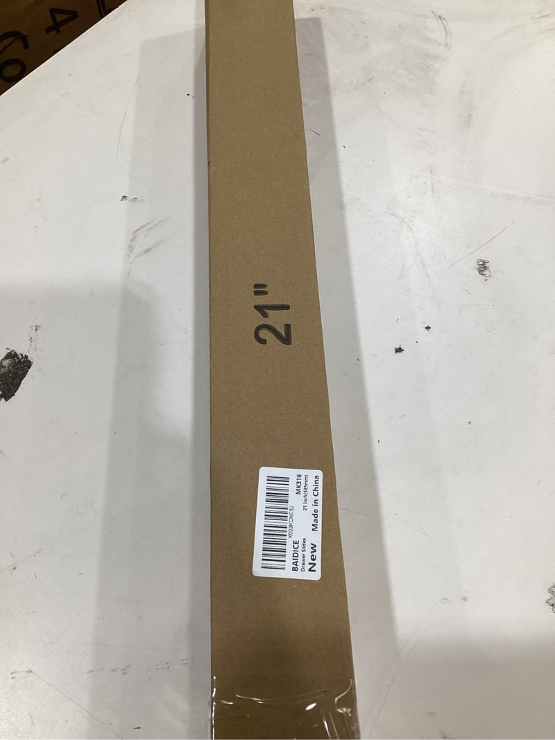 Condition photo showing New/Like New for Soft Close Bottom Mount Drawer Slides 21 Inch Rails with Rear mounting Bracket Locking Devices Screws for Face Frame Or Frameless Application?21 inch,1 Pair? 21 Inch 1 Pair