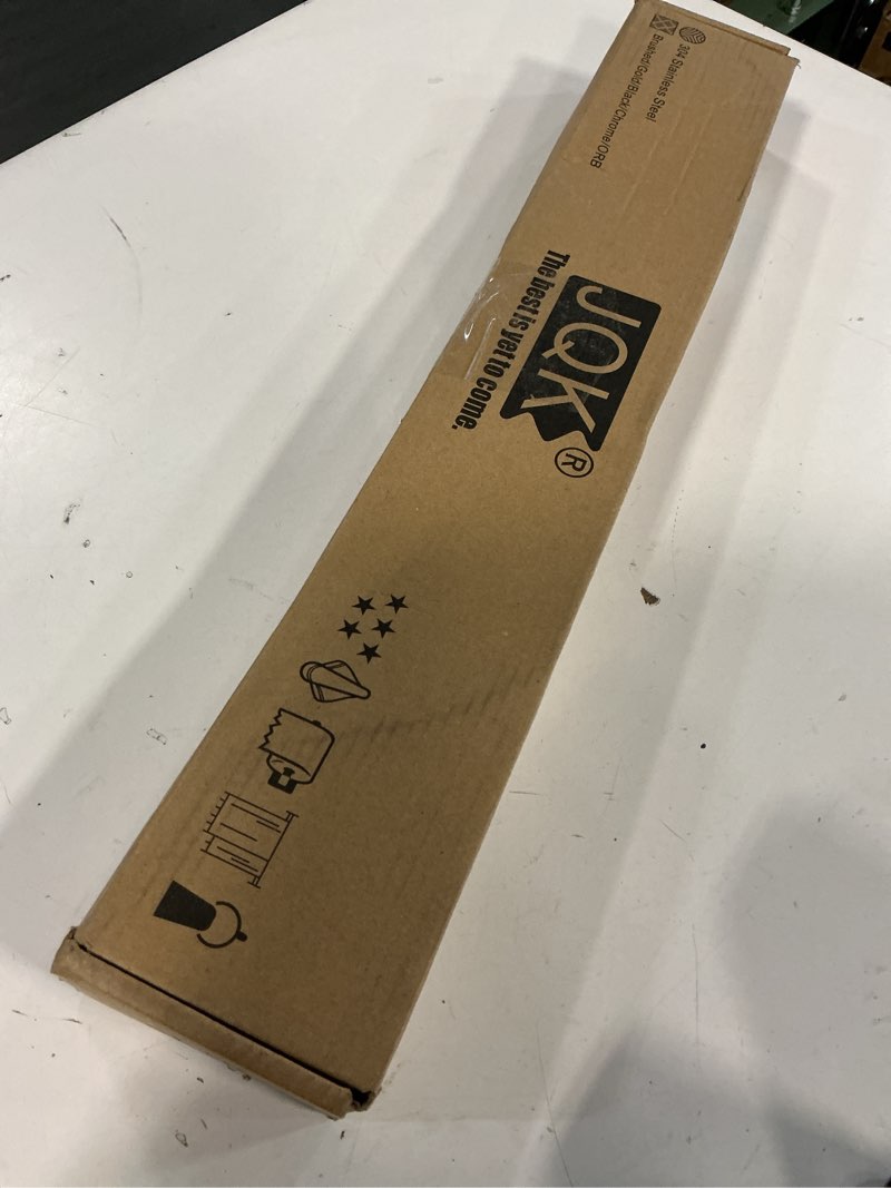 Condition photo showing Good Condition for JQK Bath Towel Bar, 20.5 Inch 304 Stainless Steel Thicken 0.8mm Towel Rack Bathroom, Towel Holder Brushed Finished Wall Mount, Useable Length 18 Inch TB110L18-BN Brushed 20.5 Inch