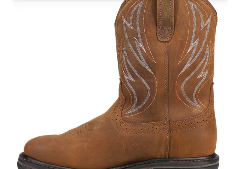 Ariat Mens Sierra 10 Inch Waterproof Soft Toe Work/Duty - Brown 7.5