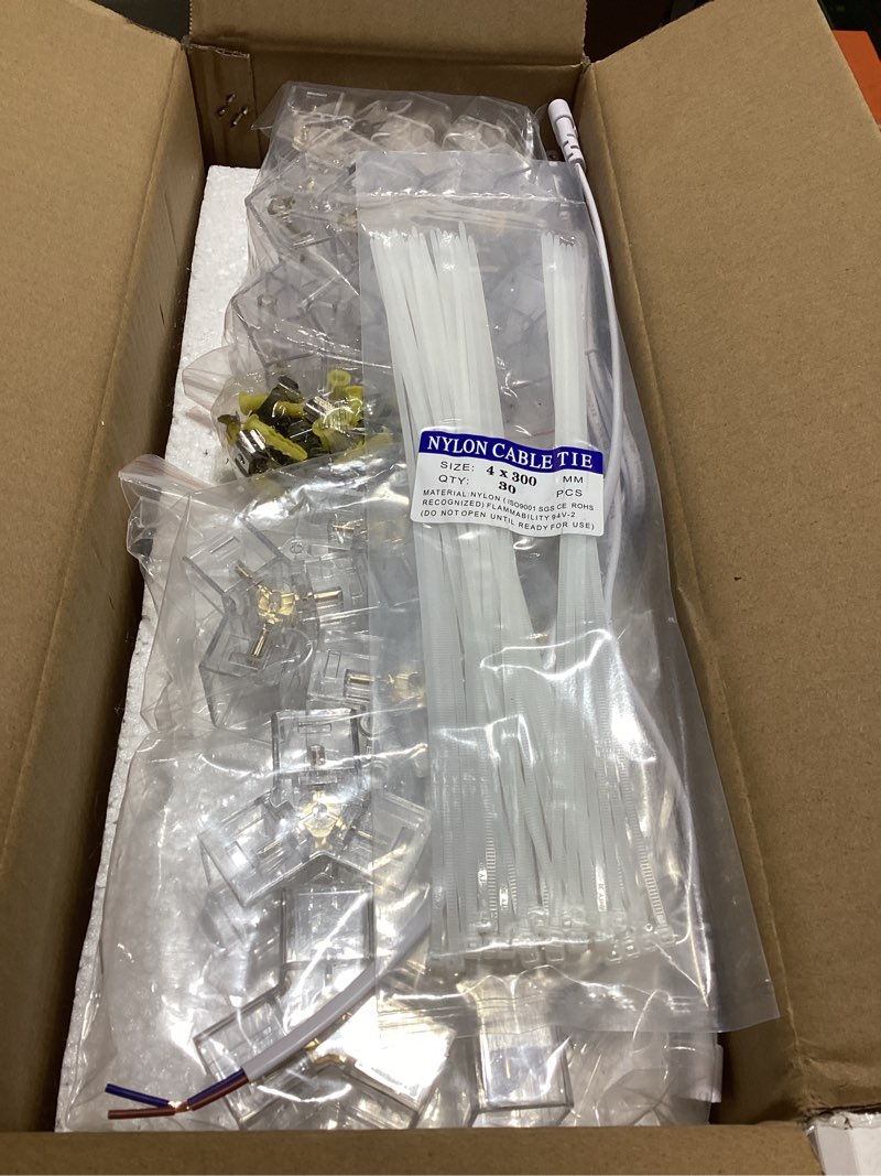 Condition photo showing Good Condition for Hexagon Garage Lights 3 Level Dimmable, High Brightness 168W 5600 to 18480 Lumens 6500K Honeycomb Led Light 5 Grid for Garage, Auto Beauty Shop, Car Detailing Shop, Workshop 5-Grids Dimmable