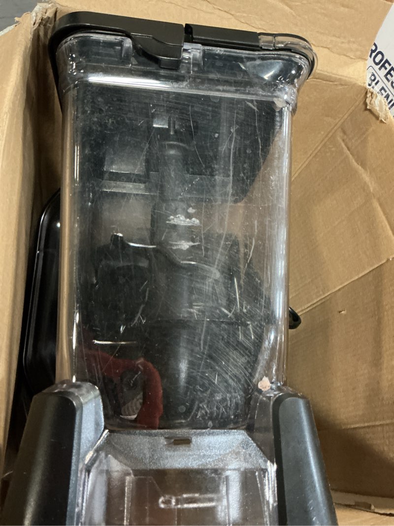 Condition photo showing As Is for ninja bl610 professional 72 oz countertop 1000-watt base and total crushing technology for-smoothies, ice and frozen fruit, black, blender + pitcher