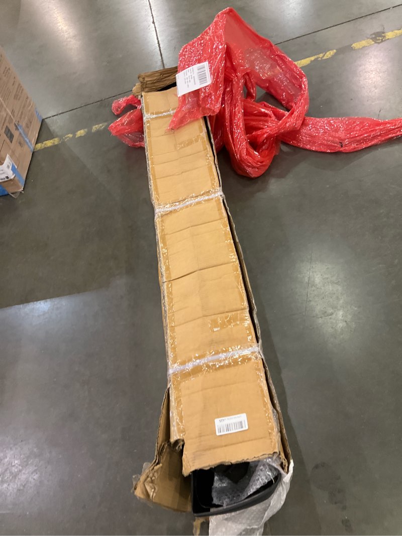 Condition photo showing As Is for ECOTRIC Rear Step Bumper Compatible with 1999-2007 Chevy Chevrolet Silverado GMC Sierra 1500 2500 Classic Face Bar W/License Plate Lights Replace for GM1103122 12496085 GM1103124 Powder Coated Black