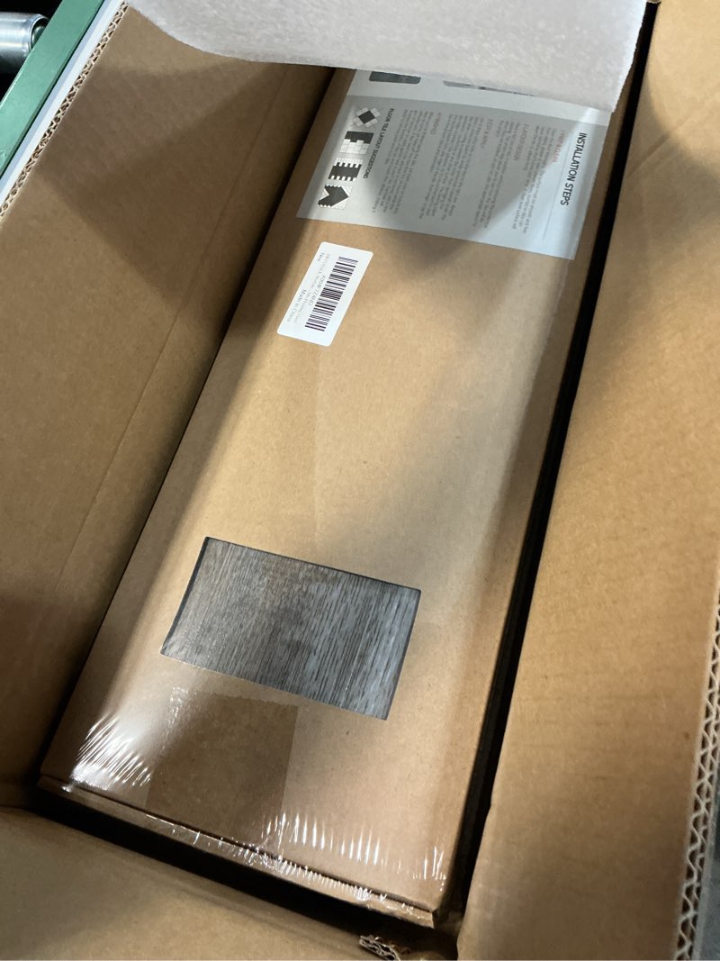 Condition photo showing Good Condition for decotalk gray wood flooring planks peel and stick rustic wood flooring vinyl - peel and stick waterproof floor tiles 18-pack 26 sq.ft faux woods floor tile for bathroom kitchen rv 6" x 36" 18