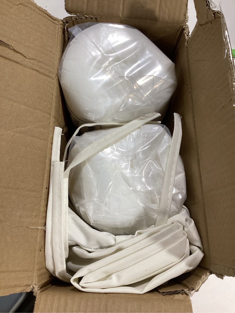 Condition photo showing Good Condition for aaaaacessories outdoor seat cushions for chairs, fade-resistant, waterproof patio furniture replacement cushions, 21" x 21" x 3", set of 2, linen white linen white 21" x 21" x 3"
