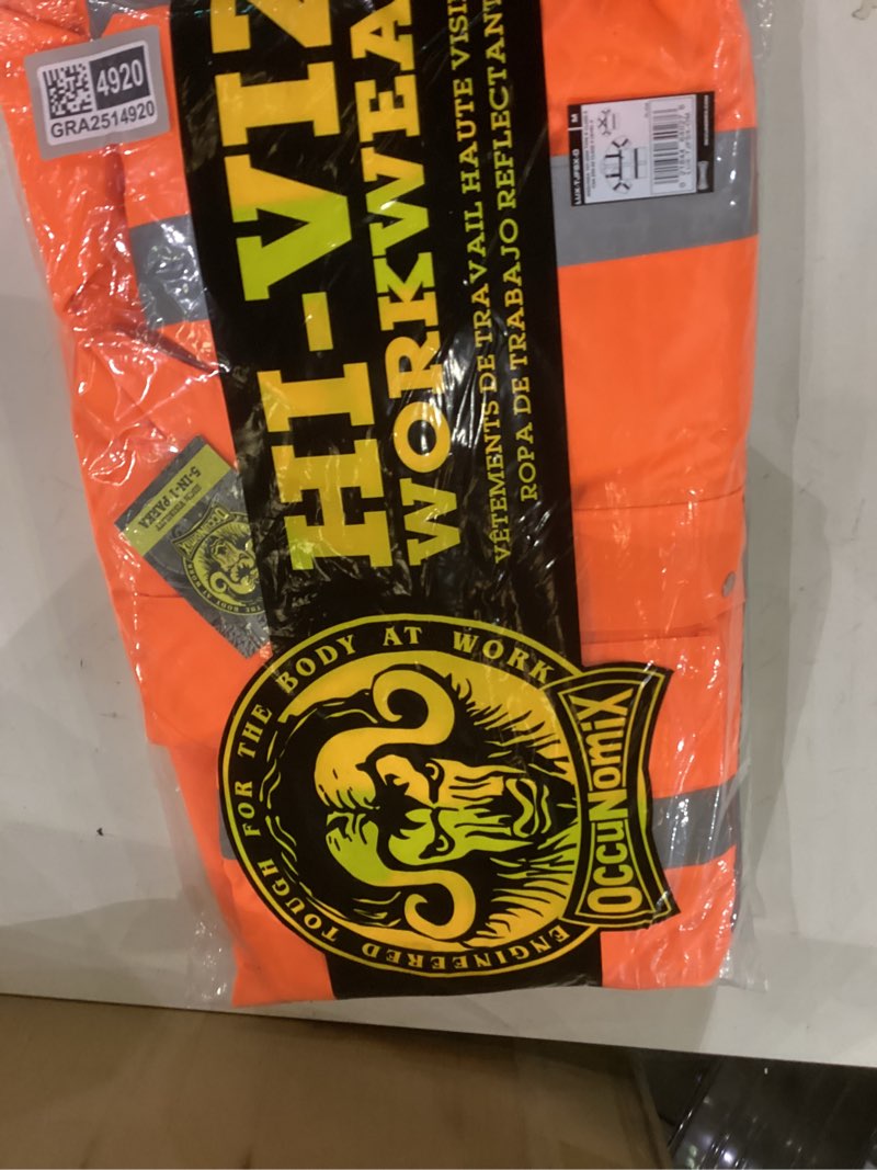 Condition photo showing New/Like New for OccuNomix Unisex 5-in-1 System X-back Parka Medium Orange